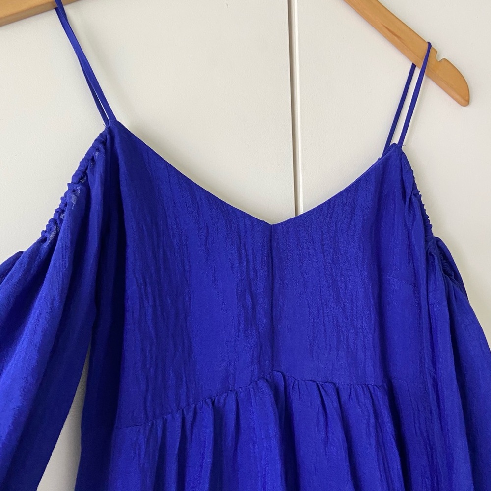 Anthropologie Moulinette Soeurs Blue Cutout Dress - Picture 5 of 10
